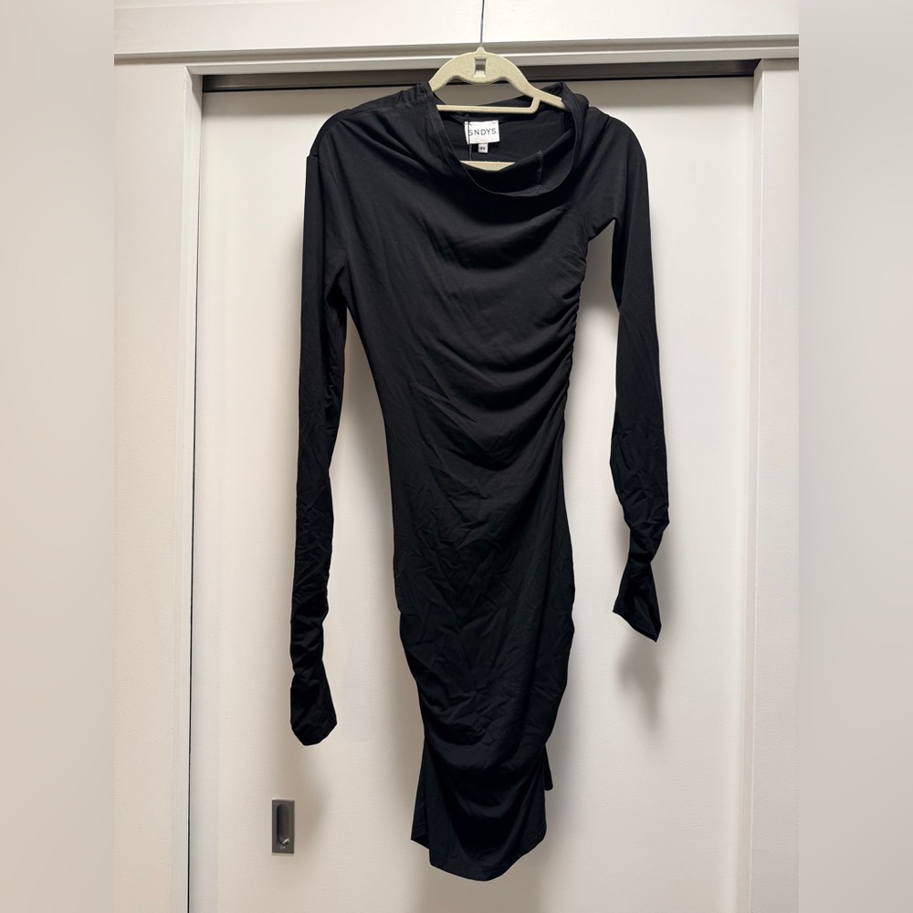 SNDYS. Black Long Sleeve Dress